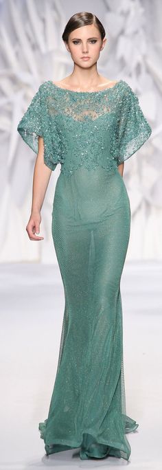 Evening Gowns With Sleeves, Green Gown, Off Shoulder Top, Bottle Green