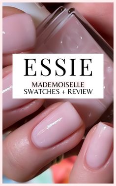 Sheer Nails: Essie Mademoiselle Nail Polish Swatch – Sammie Etc Essie Going Steady, Essie Mademoiselle Nail Polish, Essie Lilacism