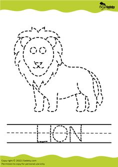 the letter lion worksheet