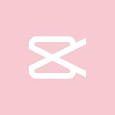 a pink background with the letter x in white on it's bottom right corner