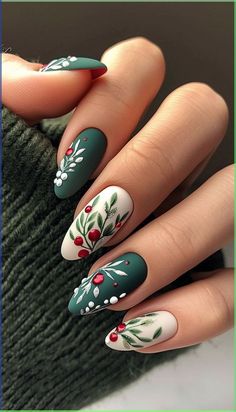 Christmas Nails Easy, Her Nails, Nail Swag, Festival Nails, Xmas Nails, Christmas Nail Designs, Classy Nails