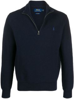 190-4773-738085435843 Cotton turtleneck sweater Color: dark blue Long sleeves Ribbed high collar Pima cotton Ribbed sleeves and neckline Honeycomb fabric Iconic Ralph Lauren horse logo embroidery Ribbed hem Front zip closure Ralph Lauren Horse, Ralph Lauren Half Zip, Honeycomb Fabric, Mens Fashion Suits Casual, Cotton Turtleneck, Half Zip Jumper, Horse Logo, Guys Clothing Styles, Ralph Lauren Logo