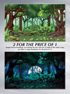 an image of two trees in the forest with text below it that reads, 2 for the price of