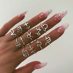 8Pcs/set Fashion Boho Crystal Joint Ring Set For Women Geometric Knuckle Finger Rings Female Bohemia Constellation Ring, Zodiac Rings, Gold Color Ring, Boho Crystal, Knuckle Ring, Vintage Style Rings, Geometric Ring, Bohemian Rings, Crystal Stars