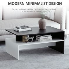 modern minimalist design simple combination of black and white is easy to blend in sections of various sizes