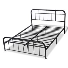 a metal bed frame with no headboard or foot board is shown in this image