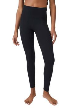 Work out or chill out in these smoothing high-waist leggings offered in an assortment of appealing hues. 24" inseam; 8 1/2" leg opening; 11" front rise; 14 1/2" back rise (size Medium) 79% polyamide, 21% elastane Machine wash, tumble dry By Free People; imported Free People Leggings, Never Better, Spring Wardrobe Essentials, Stirrup Leggings, High Waist Leggings, Free People Movement, Fp Movement, Spring Wardrobe, Wide Waistband