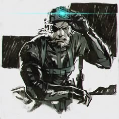 Solid Snake Art, Metal Gear Solid Fanart, Big Boss Metal Gear, Metal Gear Games, Yoji Shinkawa, Kuvshinov Ilya, Ilya Kuvshinov