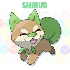 a cartoon cat with its tongue out and the words shibud written below it