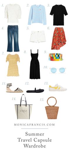 the summer travel capsule wardrobe for women