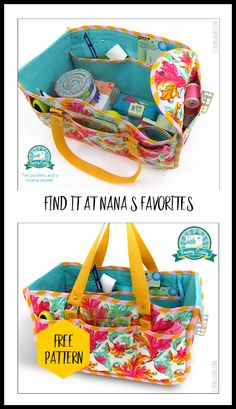 two pictures showing different types of purses and the words find it at anana's favorites