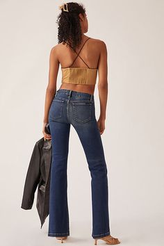 98% cotton, 2% spandex Low rise Slim, flared fit Five-pocket styling Front zip Machine wash Imported | The Provocateur Stephaney Low-Rise Bootcut Jeans by Joe's Jeans in Blue, Women's, Size: 26 P, Cotton/Spandex at Anthropologie 70s Low Rise Jeans, Low Rise Jeans Boot Cut, Dark Wash Low Rise Flare Jeans, Cheap Fitted Low-rise Jeans, Low Rise Abrand Jeans, Low Rise Bootcut Jeans, Joes Jeans, Bootcut Jeans, Cotton Spandex