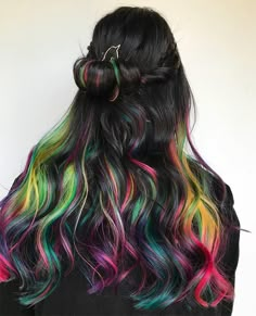 Dip Dye Hair Brunette, Half Hair Color, Half And Half Hair, Blonde Dye, Dyed Hair Pastel, Dip Dye Hair, Hair Secrets, Guy Tang, Dye Hair