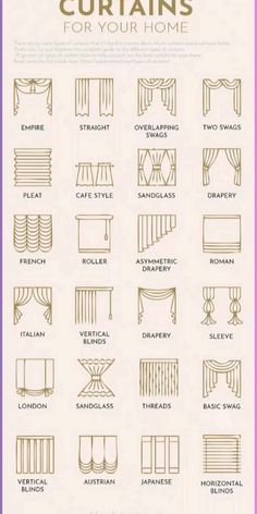 curtains for your home with instructions to make them look like they are hanging on the wall