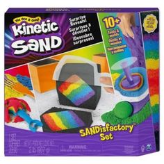 Kinetic Sand Sandisfactory Set W/ 2lbs Of Colored Kinetic Sand, 10+ Tools/Molds. Control Ps4, Sensory Toys For Kids, Magic Sand, Doll Crib, Sand Play, Kinetic Sand, Colored Sand, Lego Minecraft, Satisfying Videos