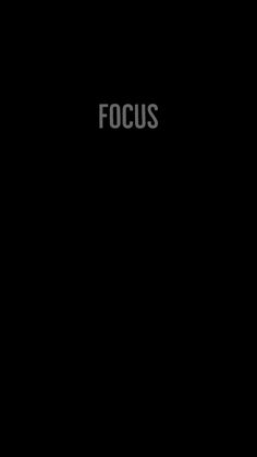 a black background with the word focus written in white