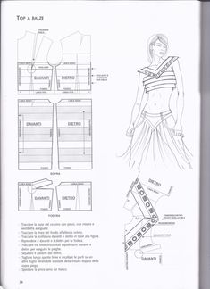 a paper doll is shown with instructions on how to make her own costume for the show