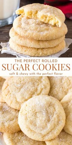 These chewy sugar cookies are the perfect rolled version. They're tender and soft with a delicious buttery vanilla flavor and hint of almond. The sugar coating adds a delicious crunch #cookies #sugarcookies #rolledsugarcookies #rolledcookies #chewyp from Just So Tasty https://www.justsotasty.com/chewy-sugar-cookies/ Sugar Cookies Rolled In Sugar, In Bloom Bakery Sugar Cookies, Handle The Heat Sugar Cookies, Almond Flour Butter Cookies, Thing To Ask For Christmas Ideas, Vanilla Oreo Cookie Recipes, Easy Dessert Cookies, Cookie Recipes Using Buttermilk, Kitchen Aid Mixer Recipes Cookies