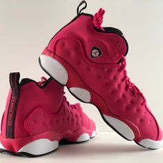 Jordan Jumpman Team Ii Gs Rush Pink/Black Condition: New With 1/2 Box. Box Top Is Missing Color - Rush Pink/Rush Pink-Black-Rose Intense Material - Fully Leather Size: Youth 9 A Throwback Jordan Team Shoe Based On The Aj 13, Originally Built For The Court. But This Version Is Perfect For Off-Court Wear Too. Pricing Won’t Be Discussed In Comments, Please Use Offer Button If Interested. No Trades. Pink High-top Sneakers For Training, Pink High-top Basketball Shoes For Streetwear, Pink Synthetic Basketball Shoes For Sports, Pink Synthetic Basketball Shoes, Pink Non-slip Sneakers For Training, Casual Pink Jordan Shoes For Streetwear, Sporty Pink Fade-resistant Sneakers, Pink High-top Breathable Basketball Shoes, Pink Mid-top Jordan Shoes For Streetwear