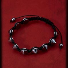 This Unique Piece Is A Wonderful Addition To Your Wardrobe And Your Style; Sure To Get Lots Of Compliments! Gsun1s50u000gmg Black Bracelet Aesthetic, Ella Core, Fire Accessories, Afro Jewelry, Emo Jewelry, Bracelet Aesthetic, Zipper Bracelet, Studded Bracelet, Gothic Bracelet