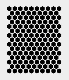 an abstract black and white pattern with hexagonal shapes on the bottom half of it