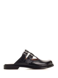 Mary Jane mules from Loewe crafted from brushed calfskin with iconic LOEWE asymmetric rounded toe, double buckle fastening and classic brogue details. Versace Designer, Best Wallet, Wallet Bag, Cool Socks, Pump Sandals, Small Leather Goods, Lace Up Shoes, Pump Shoes, Loafer Shoes