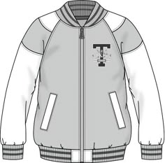 a jacket with the letter f on it