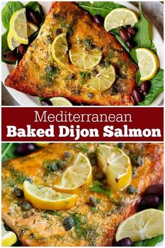 This easy Mediterranean-style Dijon salmon recipe is ready in 25 minutesIt's juicytenderand perfect for dinner. Unicorn Kitchen, Salmon Recipe Videos, Salmon Recipes Oven, Easy Salmon Recipe, Multicultural Recipes, Dijon Salmon, Salmon Dinner Recipes, Mediterranean Recipes Healthy, Mediterranean Salmon