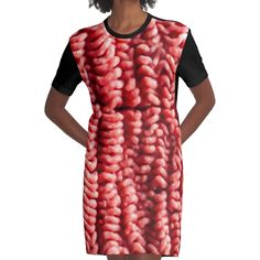 Loose and casual fit jersey t-shirt dress. Printed polyester blend front panel, solid color 100% cotton back/sleeves/rib. Size range XS-2XL. Meat Meat its good for your feet Meat Meat have a seat Meat Meat lay down a beat Meat Meat now have some meat King Of The Hill, Ground Meat, Casual Fit, Dress For Sale, Casual Fits, Jersey T Shirt, T Shirt Dress, Dresses For Sale, Graphic T Shirt