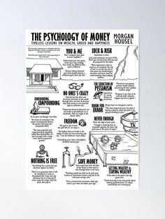 a black and white poster with instructions on how to use money for house cleanings