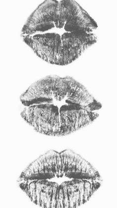 three lips with different shapes and sizes