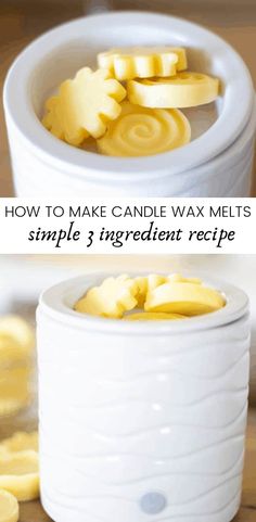 how to make candle wax melts with simple 3 ingredient recipe for candles and candles