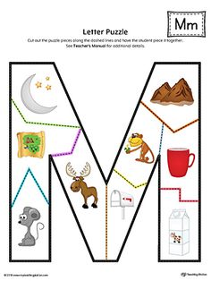 the letter m worksheet for children