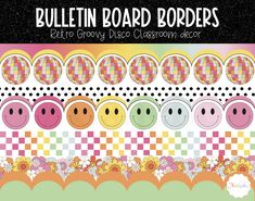 bulletin board borders with pig faces and flowers