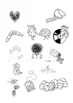 an image of some cartoon characters in black and white with the word love written on them