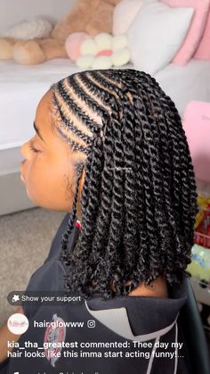 Cornrows And Twists On Natural Hair, Braiding Hairstyles Short Hair, Hairstyles For Twist Outs Natural Hair, Braids In The Front Twist In The Back Natural Hair, Simple Protective Hairstyles Short Hair, Cornrow Hairstyles For 4c Hair, Twist Hairstyles For School, Fulani Natural Hair Twists, Natural Braids Without Extensions