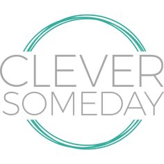 the clever logo for clever some day, which is designed to look like a circle