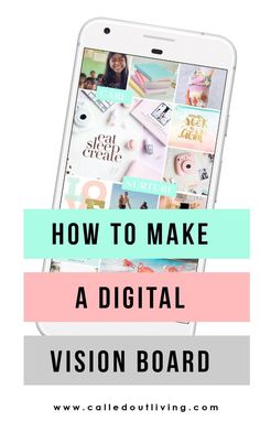 How to make a digital vision board for your phone with canva - It starts with the dream How To Create A Vision Board In Canva, How To Create Vision Board On Phone, Vision Board On Phone, Digital Vision Board Ideas Examples, Electronic Vision Board, Make Vision Board, Dream Board Examples, Digital Dream Board, Digital Vision Board Template