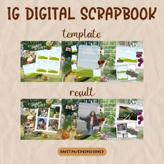 a scrapbook with photos and text that says, i digital scrapbook template result