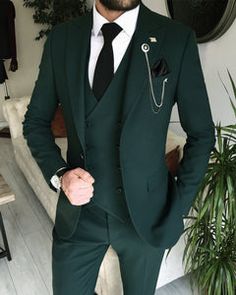 Blazer For Men Wedding Reception, Blazer For Men Wedding, Dark Green Suit, Reception Suits, Wedding Suits Men Black, Indian Wedding Suits Men, Suit For Men Wedding, Best Wedding Suits, Suits Groom