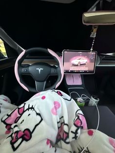 - 𝗳𝗼𝗹𝗹𝗼𝘄 𝟰 𝗺𝗼𝗿𝗲 ➚➚➚ Hello Kitty Tesla, Pink Tesla Model 3, Tesla Model 3 Aesthetic, Tesla Car Interior, Tesla Y Model, Pink Tesla, Tesla Aesthetic, Tesla Interior, Grunge Pictures