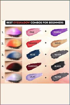 Discover the best eyeshadow combinations for beginners that will help you achieve stunning eye looks effortlessly. Whether you're aiming for a natural everyday look or a glamorous evening makeup, these eyeshadow combinations are foolproof and easy to recreate. From neutral tones to vibrant pops of color, these beginner-friendly combos will enhance your eyes and boost your confidence.#eyeshadowcombos #beginnersmakeup #makeuptips #eyemakeup #eyeshadowlooks #eyeshadowtutorial #makeupforbeginners #e Eyeshadow Mixing Colors, Eye Makeup Look Names, Two Colour Eyeshadow, Colour Wheel For Eye Makeup, Transition Eyeshadow Colors, Eye Shadow Combination, Eyeshadow Colour Combinations, Eye Shadow Color Combinations, Eyeshadow Color Combinations Ideas