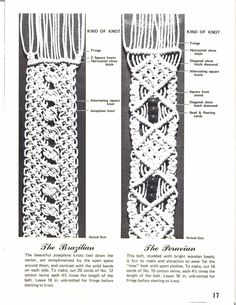 two crocheted bookmarks showing different patterns