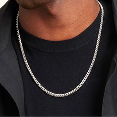 Taking its name from Latin for earth, Terra is a solid cuban link chain designed for max impact. Structural links draw attention with their high polished finish and a special oversized clasp lends it a rich luxuriant effect. It looks great worn solo or layered with shorter chains. 316L Stainless Steel with Rhodium Chain, 8mm Wide Modern Cuban Link Jewelry, Classic Metal Curb Chain Jewelry, Minimalist Cuban Link Necklace With Adjustable Chain For Everyday, Classic Silver Cuban Link Chain Necklace, Classic Silver Cuban Link Necklace For Everyday, Classic Cuban Link Chain Jewelry, Classic Stainless Steel Curb Chain Jewelry, Classic Metal Cuban Link Necklace, Modern Necklace With Solid Cuban Link Construction