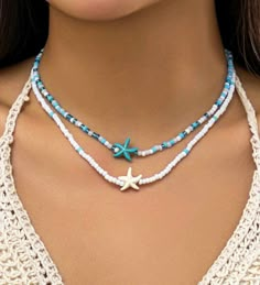 Sea Glass Crafts Jewellery, Diy Necklace Designs, Ideas Para Pulseras, Lagoona Blue, Beaded Jewelry Necklaces