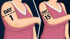 two images of a person with the same number on their arm, and one is wearing a pink tank top