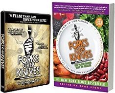 two dvd's are shown next to each other, one is for forks over knives and the other is for forks over knives