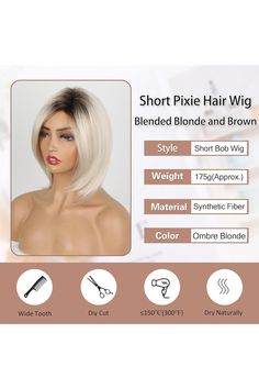 Blonde Wigs for Women Ombre Blonde Bob Wig with Dark Roots Short Straight Wig Platinum Blonde Hair Synthetic Womens Wigs Shoulder Length Wigs for White Women Blonde Bob Wig, Blonde Wigs, Ombre Blonde, Platinum Blonde Hair, Short Bob Wigs, Dark Roots, Blonde Bobs, Bob Wig, Blonde Wig