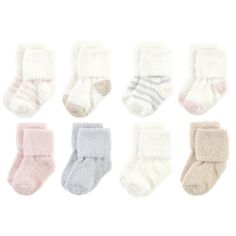 Hudson Baby socks are ideal baby socks for everyday wear with cotton-rich fabric that are soft and comfortable on your baby's tiny little feet. Our stretchable design makes for proper fit and no fuss dressing. Made with soft, cushy fabric, our socks are a great addition to your little one's outfit. Chenille Socks, Baby Socks Gift, Gender Reveal Gifts, Non Slip Socks, Infant Girl, Hudson Baby, Cozy Fabric, Baby Gender, Rich Fabric