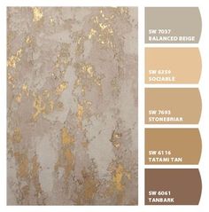 the color scheme for this wallpaper is gold and white, with different shades of brown